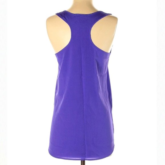 Soprano | Dark Purple Hi-Low Racerback Tank Top | Sz S - Picture 3 of 7